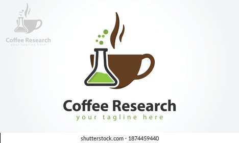Coffee lab tube template. Vector