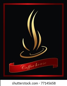 Coffee label/ background