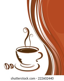 Coffee label background for your text