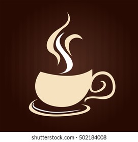 Coffee label background for your text