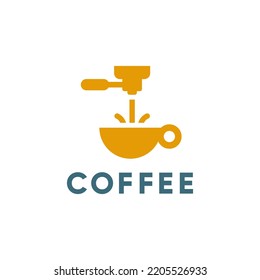 Coffee label, badge. Coffee T-Shirt typography design. Vector modern Minimalist logo. Coffee business sign.