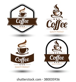 Coffee Cup Vector Logo Design Template Stock Vector (Royalty Free ...