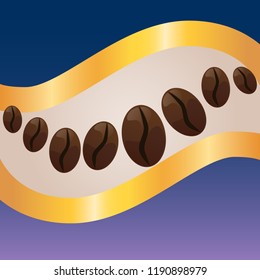 Coffee label concept vector