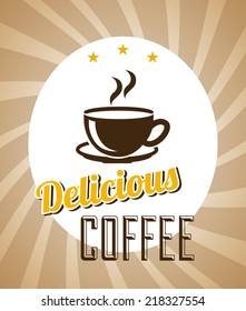 coffee label design ,vector illustration