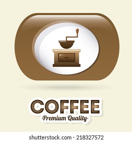coffee label design ,vector illustration
