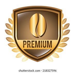 coffee label design ,vector illustration