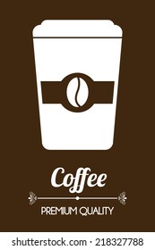 coffee label design ,vector illustration