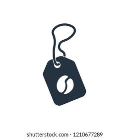Coffee label isolated icon on white background, 400 coffee set, logo and sign