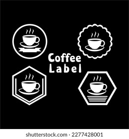 coffee label logo for cafe