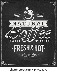 etiqueta de café en la ilustración vectorial eps10