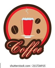 Coffee label template