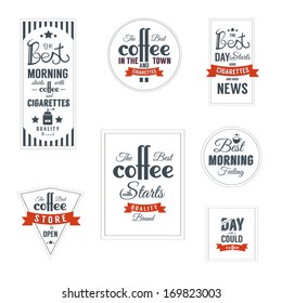 Coffee label template Design