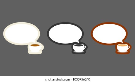Coffee label vector. free space for text. tag. 