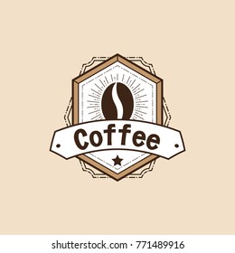 Coffee labels and badges. Retro style. Coffee vintage collection 