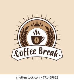 Coffee labels and badges. Retro style. Coffee vintage collection 