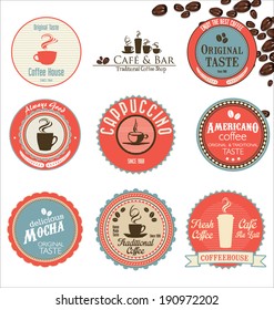Coffee labels collection