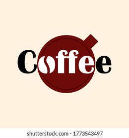 Etiquetas de café, logotipos, icono y fondo rosa - Ilustración vectorial