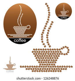 Coffee labels - vector illustration