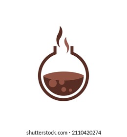 Coffee Labs Glass Logo ,icon Stock vector 