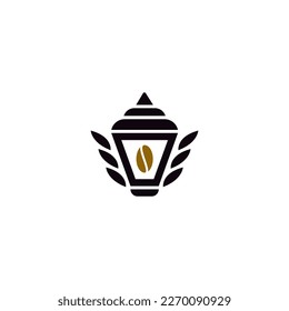 archivo vectorial del logotipo de la lámpara de café