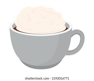 icono de bebida de café con leche aislado