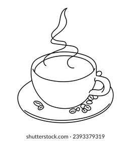 Coffee Latte Espresso Line Art