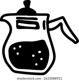 Coffee, latte sketch. Drawing, engraving, ink, line art, vector