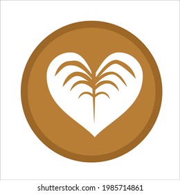 coffee latter art vector design