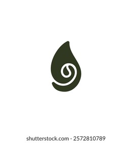 coffee and leaf logo design vector icon illustration