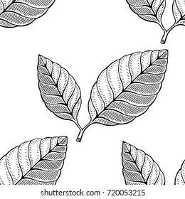 coffee leaf pattern