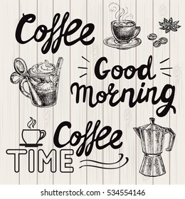 coffee lettering