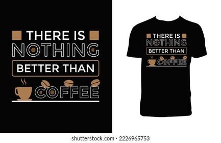 Coffee Lettering T Shirt Design. 