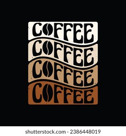 Coffee Lettering t shirt. Funny coffee saying t shirt design.