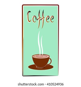Coffee, lettering, vector illustration