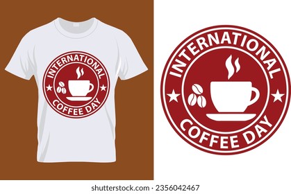 Coffee lettering vector illustration, funny phrase with typography for t-shirt, poster, sticker, card and mug.