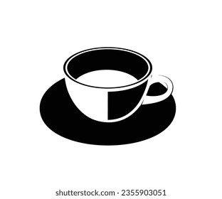 vector de arte de línea de café