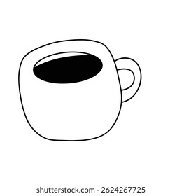 Coffee line character element design