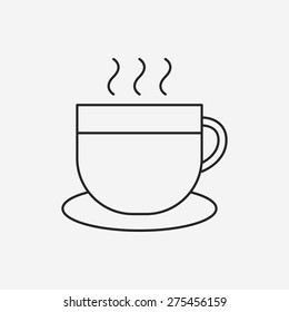 coffee line icon