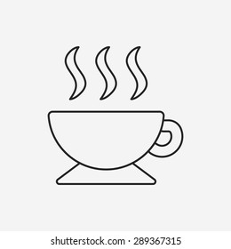 coffee line icon
