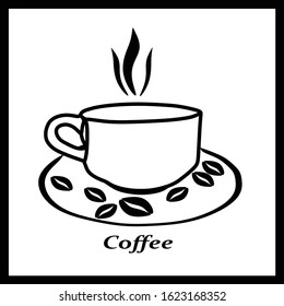 Coffee line icon graphic design concept. Elements that can be edited, can be used as types of logos, icons, templates on the web and print.