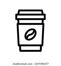 gráfico vectorial de la ilustración de la línea de café 