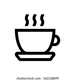 Coffee line icon. Pixel perfect fully editable vector icon suitable for websites, info graphics and print media.