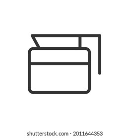 Coffee line icon, sign or symbol. Premium pictogram in trendy outline style. Coffee pixel perfect vector icon isolated on a white background. 