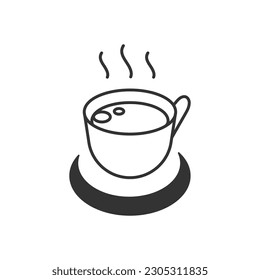 Coffee Line Icon Vector Design.
