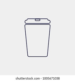 coffee line icon, Vector illustration