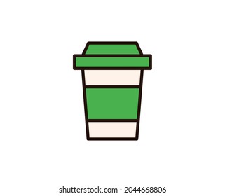 Coffee line icon. Vector symbol in trendy flat style on white background. Office sing for design.