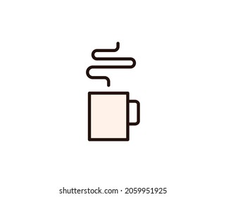 Coffee line icon. Vector symbol in trendy flat style on white background. Office sing for design.