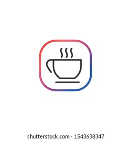Coffee  - Line Vector Icon