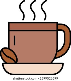 Coffee Line vector Icon Design