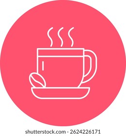 Línea de café Vector Icon Design